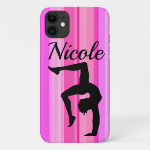 HÜBSCH PINK PERSONALISIERT GYMNASTIK Case-Mate iPhone HÜLLE