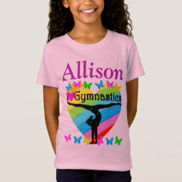 HÜBSCH PINK PERSONALISIERT I LIEBE GYMNAST T SHIRT