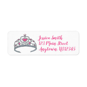 Hübsch Pink Princess Jewel Tiara Crown Royalty