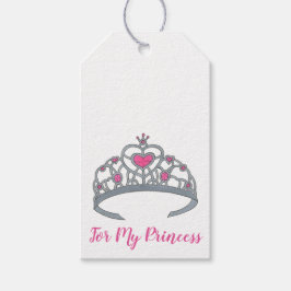 Hübsch Pink Princess Tiara Geburtstagsparty Girl Geschenkanhänger