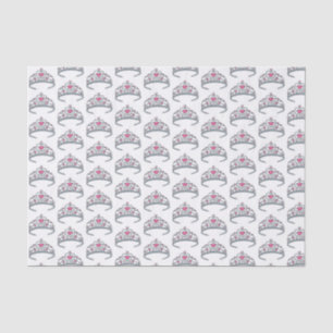 Hübsch Pink Princess Tiara Geburtstagsparty Girl Seidenpapier