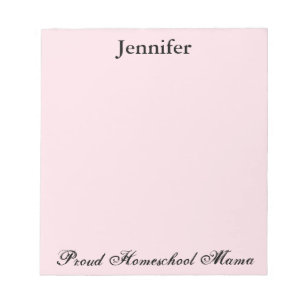 Hübsch Pink Proud Homeschool Mama Notizblock