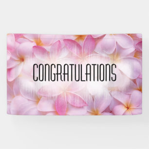 Hübsch Pink Sommer-Blume gratulieren Banner