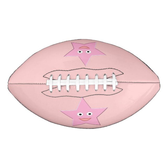 Hübsch Pink Star Football (Vorderseite)