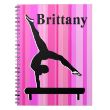 HÜBSCH PINK STRIPED GYMNASTICS JOURNAL