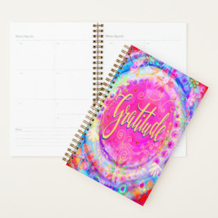 Hübsch Pink Trendy Dankbarkeit floral Inspiration Planer