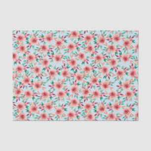 Hübsch Pink Watercolor Blumenmuster Muster Kinderd Seidenpapier