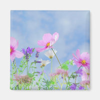 Hübsch Pink Wild Blume Wiese