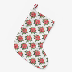 Hübsch Poinsettia Kleiner Weihnachtsstrumpf
