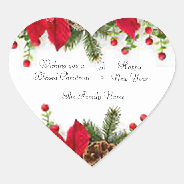 Hübsch Poinsettia Stickers (Vorderseite)