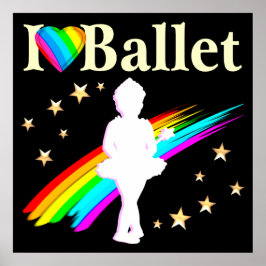 HÜBSCH PRIMA BALLERINA DESIGN POSTER