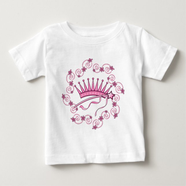 Hübsch Princess Crown Baby T-shirt (Vorderseite)