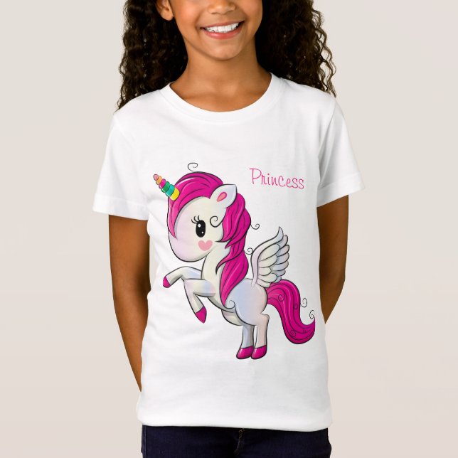 Hübsch Princess Girls T - Shirt (Vorderseite)
