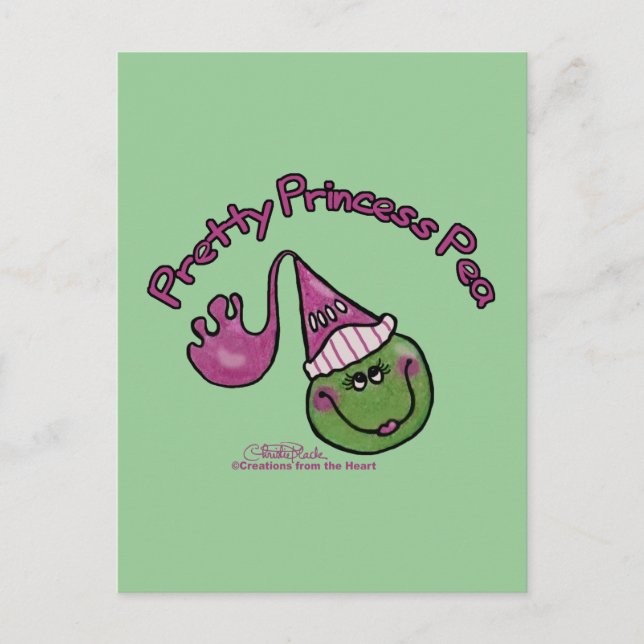 Hübsch Princess Pea Postkarte (Vorderseite)