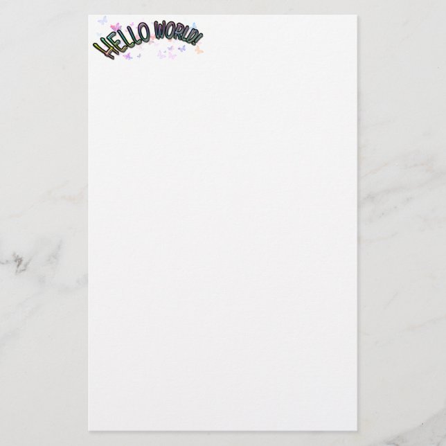 Hübsch Rainbow Briefpapier (Vorderseite)