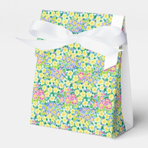 Hübsch, rosa, blau, gelbe Primrosen Zelt-Gesichtsk Geschenkschachtel