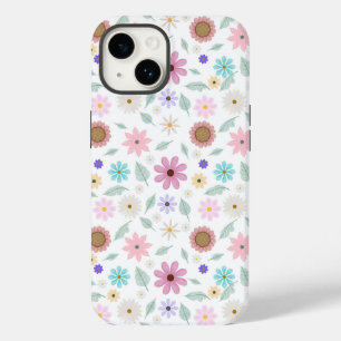 Hübsch rosa Blume Groovy Retro Design Case-Mate iPhone 14 Hülle