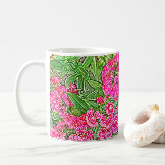 Hübsch rosa Blume Kaffeetasse
