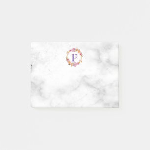 Hübsch-rosa-Blumenkreuz Post-it Klebezettel