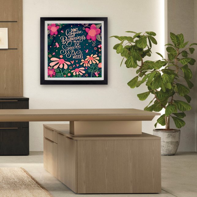 Hübsch rosa Blütenblätter Inspirierend Zitat nicht Poster (Von Creator hochgeladen)