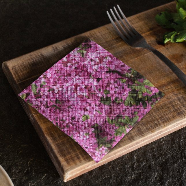 Hübsch rosa Daphne Serviette (In Situ Table)