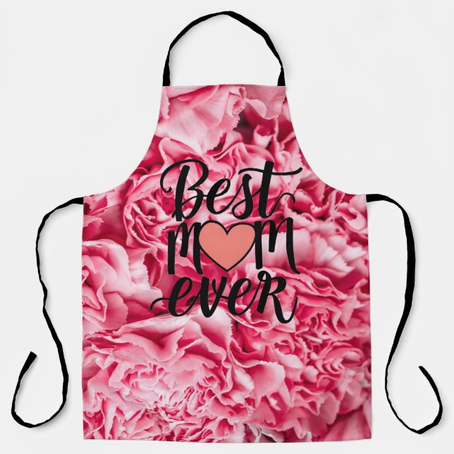Hübsch Rosa Elegante Die beste Mama für alle Zeite Schürze (Vorderseite)