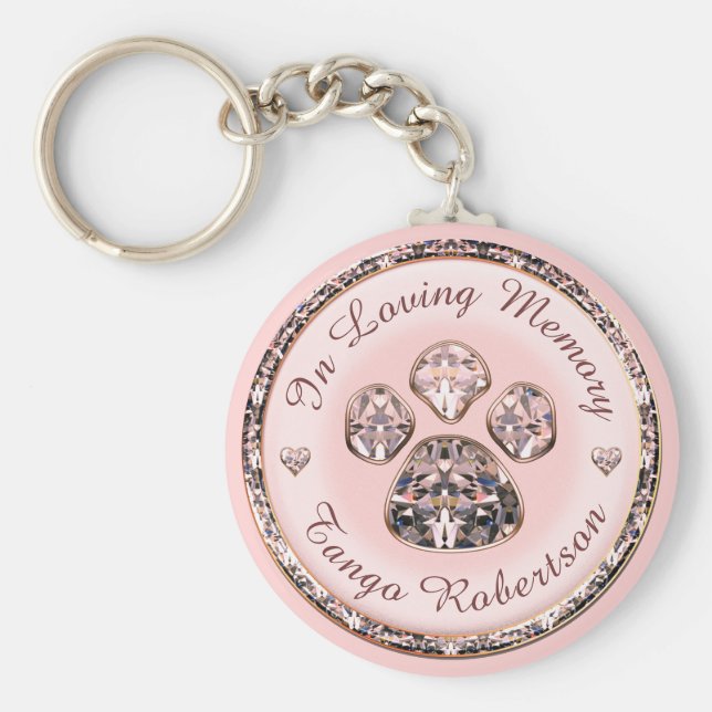 Hübsch rosa Farbe drucken Schlüsselanhänger (Vorne)