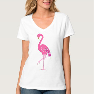 Hübsch rosa Flamingo in Fuchsia T-Shirt