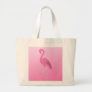 Hübsch rosa Flamingo Jumbo Stoffbeutel