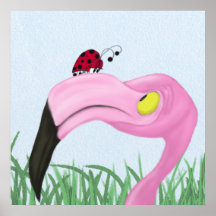 Hübsch rosa Flamingo