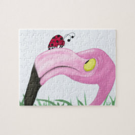 Hübsch rosa Flamingo Puzzle