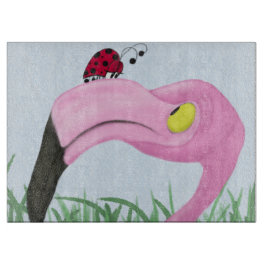Hübsch rosa Flamingo Schneidebrett