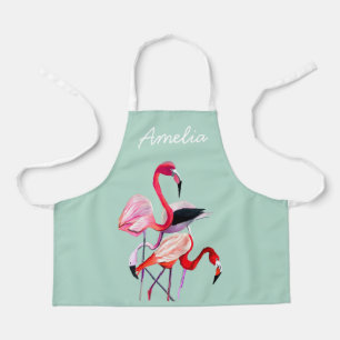 Hübsch rosa Flamingo Schürze