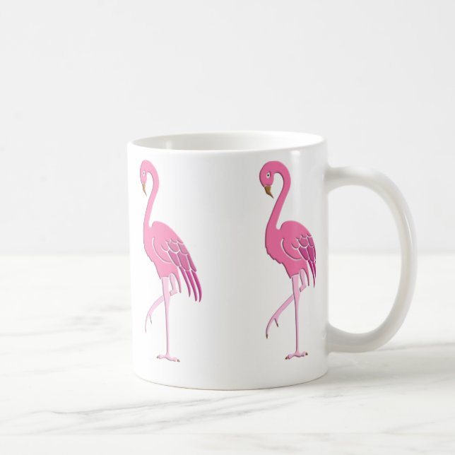 Hübsch rosa Flamingo Tasse (Rechts)
