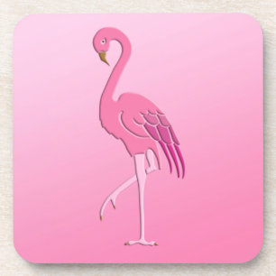 Hübsch rosa Flamingo Untersetzer