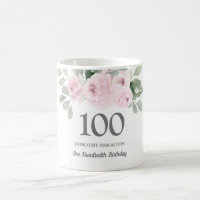 Hübsch-Rosa-Flora-Frauen 100. Geburtstagsgeschenk