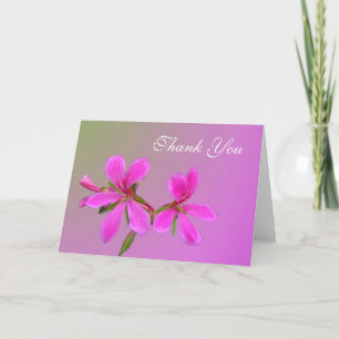 hübsch rosa Gartengarten Blume Dankeschön Karte