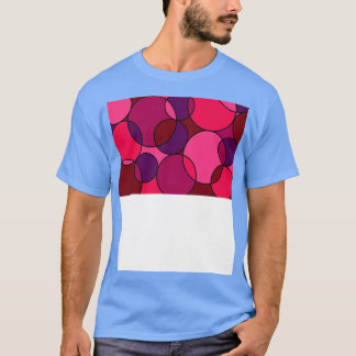 Hübsch-rosa Kreismuster T-Shirt