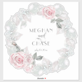 Hübsch-Rosa-KrustenbarefootBride™ Aufkleber