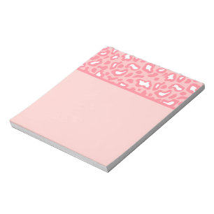 Hübsch rosa Leopard Notepad Notizblock