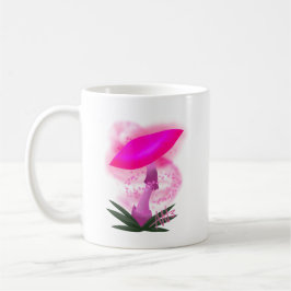 Hübsch rosa leuchtendes Mushroom Kaffeetasse