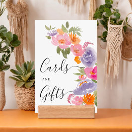 Hübsch rosa lila Foto Abschluss Poster