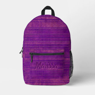 Hübsch rosa Lila gestörtes Wasserfarbmuster Bedruckter Rucksack