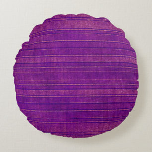 Hübsch rosa Lila gestörtes Wasserfarbmuster Rundes Kissen