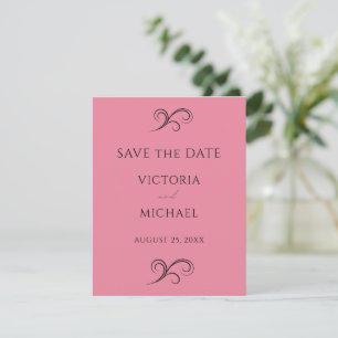 Hübsch rosa Moderne Skulpturen Minimalistische Hoc Save The Date