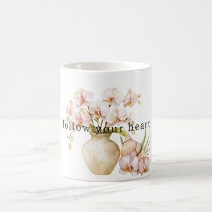 Hübsch-rosa-Orchid-Blume Kaffeetasse