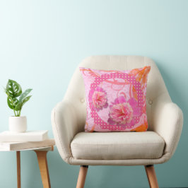 Hübsch-rosa Peonies Pillow Kissen