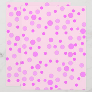 Hübsch rosa Polka Dots, hellrosa Scrapbook Paper