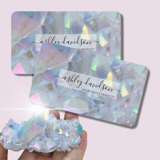 Hübsch rosa Quarzglas Cards Visitenkarte