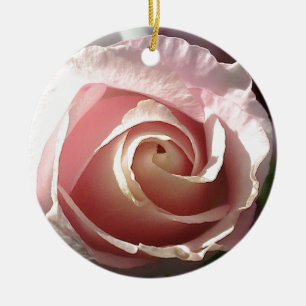 Hübsch rosa Rosa Keramikornament